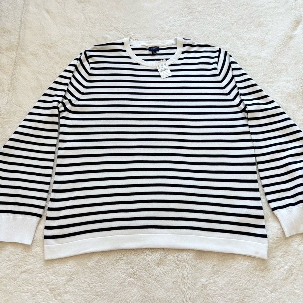 NWT!!! J Crew men cotton striped cardigan size XL Retail 70$
